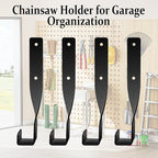 4PCS Chainsaw Wall Mount Storage Rack, Heavy-Duty Chainsaw & Tool Wall Mount - Image 7