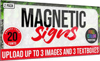 2 Pack, Personalized Magnetic Signs - Image 4