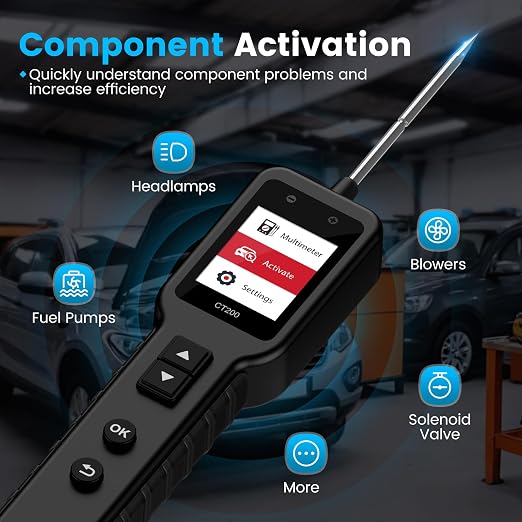 Automotive Circuit Tester, Power Circuit Probe Tool, 12-24V Electrical Short - Image 4