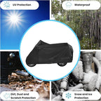 Deluxe Motorcycle Cover, Waterproof All Weather Outdoor Protection Universal - Image 6