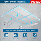 2-Pack 2x3ft Heavy Duty Garag e Wall Shelving, 500 lbs Load Capacity, Garage - Image 3