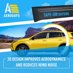 Extra Durable Window Deflectors Tape-On Window Visors Rain Guards Fit - Image 5