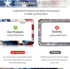 American Flag Eagle License Plate Frames - Image 4