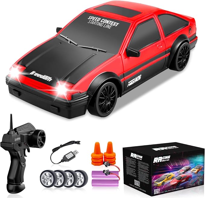 RC Drift Car, 1:24 Remote Control Cars 2.4GHz 4WD High Speed Drift RC Cars by YUANPLAN