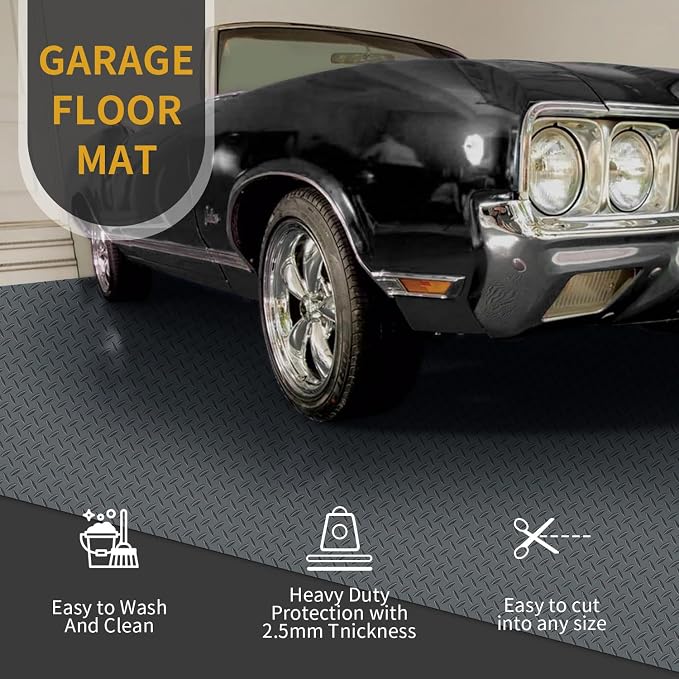 Premium Garage Floor Mat, Commercial Grade Heavy Duty Parking Mat - Image 2