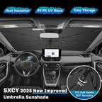 SXCY for 2019-2023 2024 2025 Toyota RAV4 Windshield Umbrella Sunshade for 2024 - Image 4