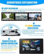 RV Backup Camera System AI WiFi GPS 7 inch Touch Screen Monitor Vehicle - Image 6