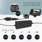 inShareplus 12V 120W 10A AC to DC Converter, 110V to 12V Cigarette Lighter - Image 5