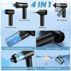 Vac V2 Portable Air Blower/Car Vacuum 90°Foldable 3in1 Handheld Vacuums Cleaner - Image 2