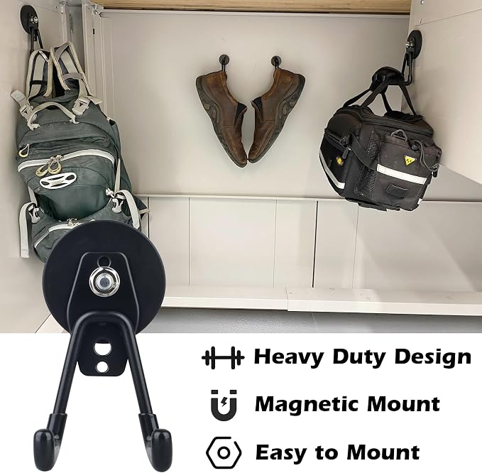 MUTUACTOR Powerful Magnetic Hooks, Non-Slip Heavy Duty Magnetic Hooks - Image 4