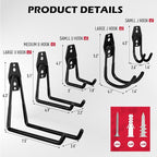 20 Pack Heavy Duty Garage Storage Hooks - Image 2