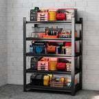 Metal Storage Rack Tier Height Free Adjustable Garage Tool Rack Load Capacity by Buynow