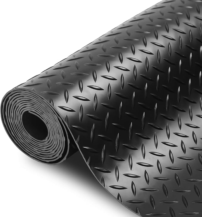 SEAL 6 x 8 Ft Premium Garage Floor Mat, Solid 2.8mm Thickened Black Commercial by SEAL