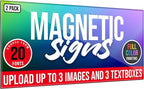 2 Pack, Personalized Magnetic Signs - Image 4