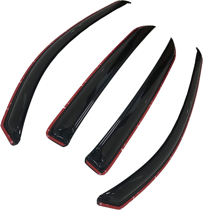 4pcs Original In Channel Style Rain Guards Durable Side Window Wind Deflectors - Image 2