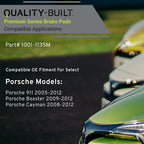 Premium Semi-Metallic Front Brake Pads Compatible - Image 3
