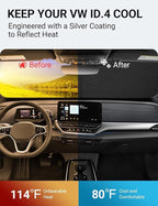 Proadsy for Volkswagen VW ID.4 2021-2025 Windshield Sun Shade 4-Layer Foldable - Image 2