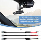 Radar Detector Mount, Rearview Mirror Rod Radar Mounting Bracket+Rearview - Image 3