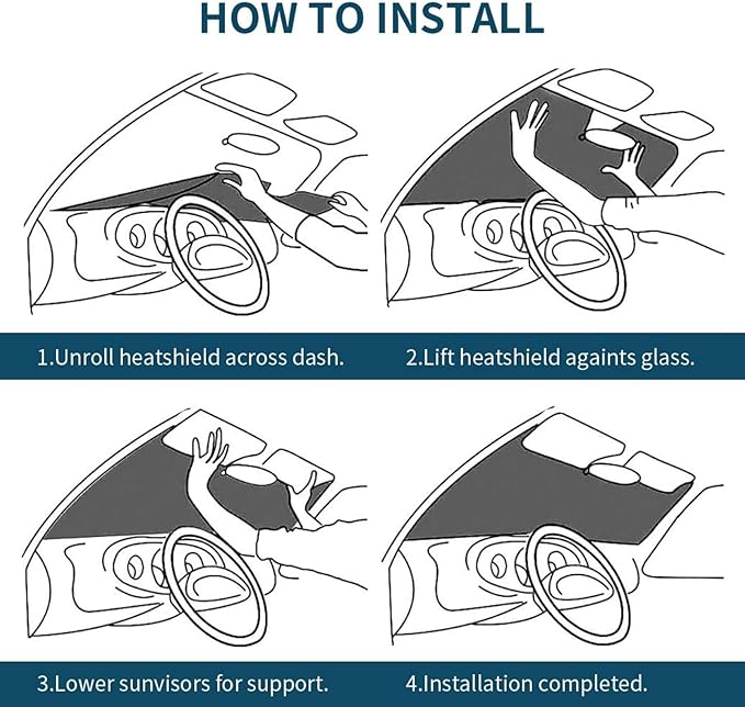 Tropical Flowers Car Windshield Sunshade Front Window Sun Visor Protector - Image 8