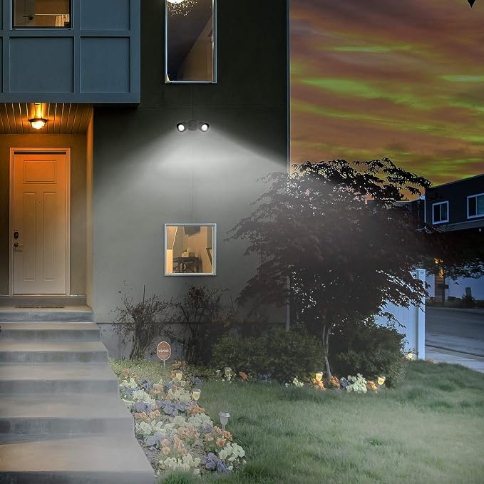 Ciata Flood Lights Outdoor, 20-Watt LED Bullet Head Security Flood Lights - Image 2