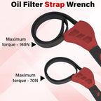 2 PCS Strap Wrench Plumbing, Rubber Strap Wrench, 24 Inch & 19.7 Inch Oil - Image 5