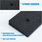 2 Pack 2.8'' Rise Rubber Curb Ramp Heavy Duty Loading Rubber Curb Ramps 3 Tons - Image 5