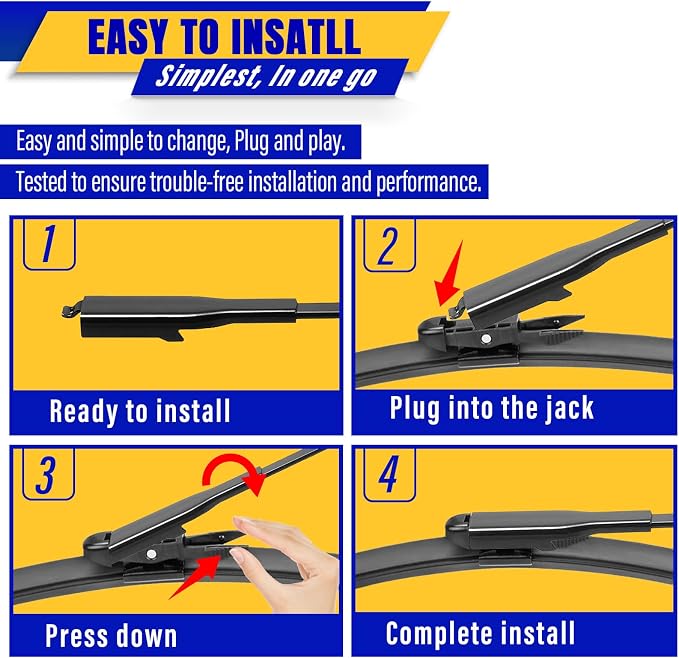 3 wipers Replacement for 2020-2023 Ford Escape, Windshield Wiper Blades - Image 8