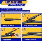 3 wipers Replacement for 2020-2023 Ford Escape, Windshield Wiper Blades - Image 8