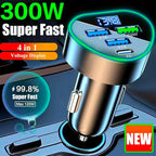 Multi Port USB C Car Phone Charger Adapter 4 in 1 - Image 2