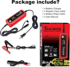 High-Efficiency 12V 5-Amp Smart Car Battery Charger, Battery Maintainer - Image 6