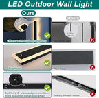 2 Pack Modern Outdoor Long Wall Lights Fixture, 40 inch Outdoor LED Wall Sconce - Image 4