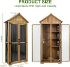 Wood & Metal Outdoor Storage Cabinet - Image 7