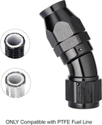 EVIL ENERGY 10AN 30 Degree PTFE One Piece Full Flow End Hose Fitting Aluminum - Image 5
