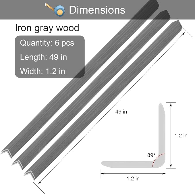 6 Pcs 49" Wall Corner Protector Trim - Image 5