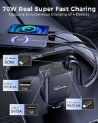 DreamBee Retractable Car Charger, custom-made modelRetractable Cables and 2 USB - Image 4