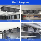 6 Pack Overhead Storage Bin Rack, Ceiling Racks - Image 2