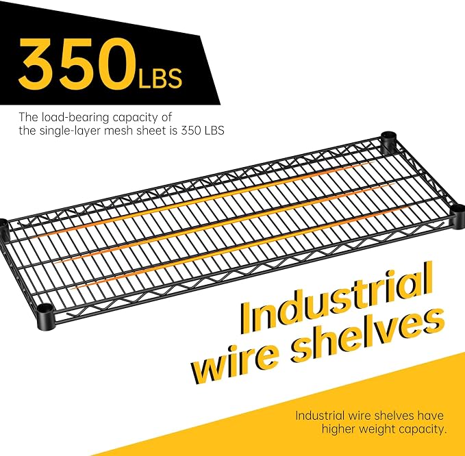 SINGAYE 5 Garage Heavy Duty Shelving Unit Kitchen Pantry Close Home Organizers - Image 4