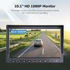 10.1" Wireless RV Backup Camera System, 2 Rear Cameras & 2 Side Cameras - Image 2