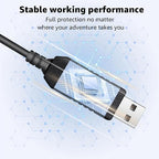 USB to DC3.5 Plug Radar Detector Power Cable, USB 5V-12V Power Cable Compatible - Image 4