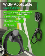 Level 2 EV Charger 50 Amps Smart Motion Sensor Screen Electric Car Charger - Image 5