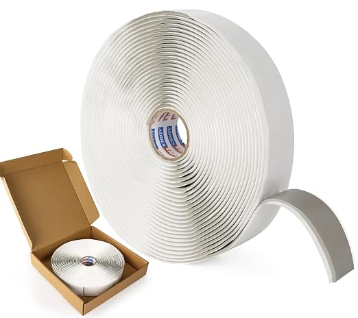 ADHES Premium Butyl Sealant Tape 1" x 30 'x 1/8" Gray Butyl Rubber Sealant Tape by ADHESTAPEPERSUITOFPERFECTION