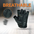 Daniel Smart Men's Motorcycle Leather Gloves - Image 6