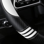 Car Steering Wheel Covers for Women Girl Padded Carbon Fiber PU Leather Cute - Image 4