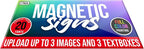 2 Pack, Personalized Magnetic Signs - Image 2