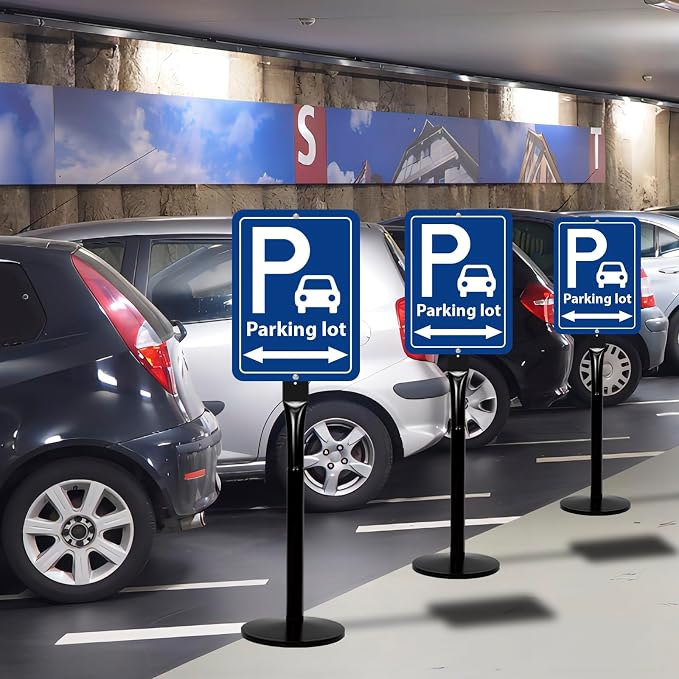 Parking Sign Stand with Base - Image 7