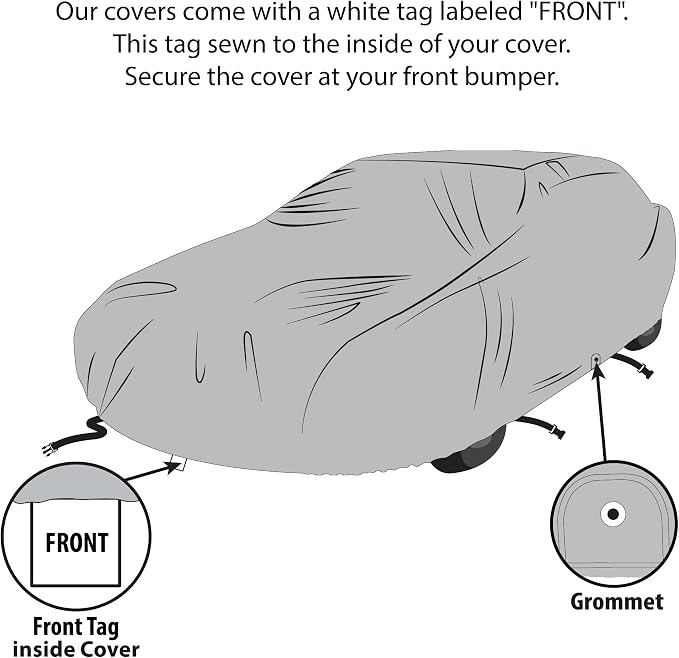 USCarCover 5 Layer All Weather Protection, Breathable Car Cover - Image 6