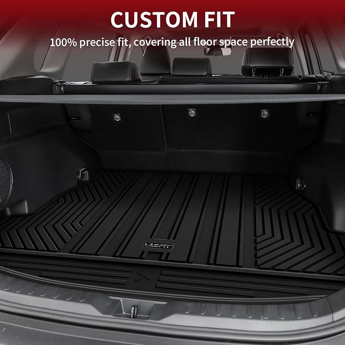 LASFIT Trunk Mats Fit for 2019-2025 Toyota RAV4 Hybrid and Gasoline, All - Image 2