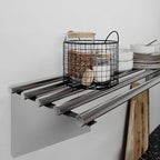 AmGood 14 in. x 48 in. NSF Stainless Steel Tubular Wall Shelf | Heavy-Duty - Image 8