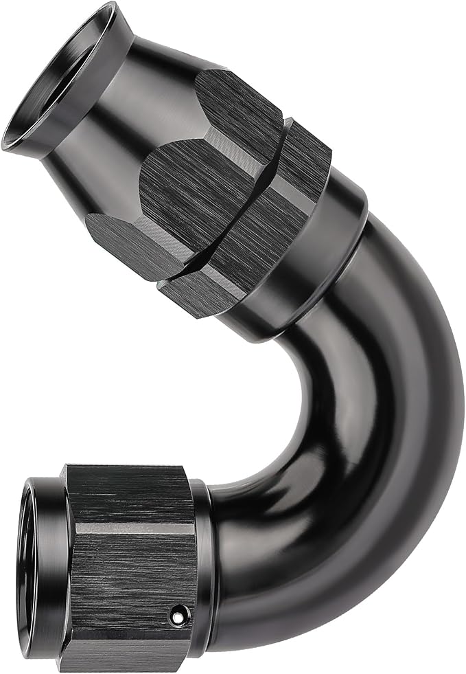 EVIL ENERGY 8AN 150 Degree PTFE One Piece Full Flow End Hose Fitting Aluminum by EVILENERGY