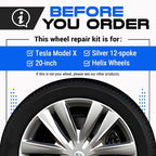 Premium Tesla Wheel Curb Rash Repair Kit - Image 2
